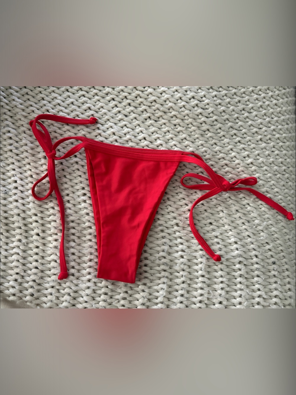 Sanori Swim - Red Tie-Side Bikini Bottom